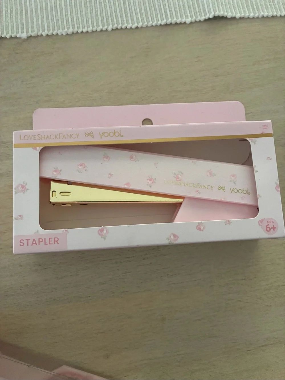 LoveShackFancy Floral Stapler and Tape Dispenser Set